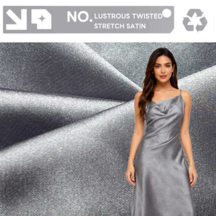 Lustrous Twisted Stretch Satin