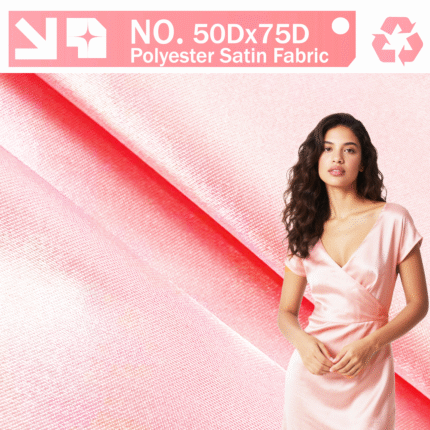 50D*75D Polyester Satin Fabric