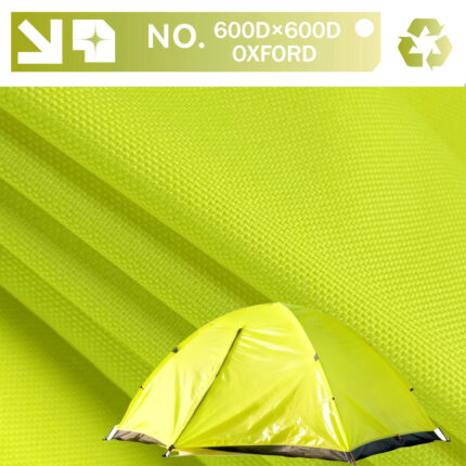 600D High-Visibility Fluorescent Yellow Oxford Fabric